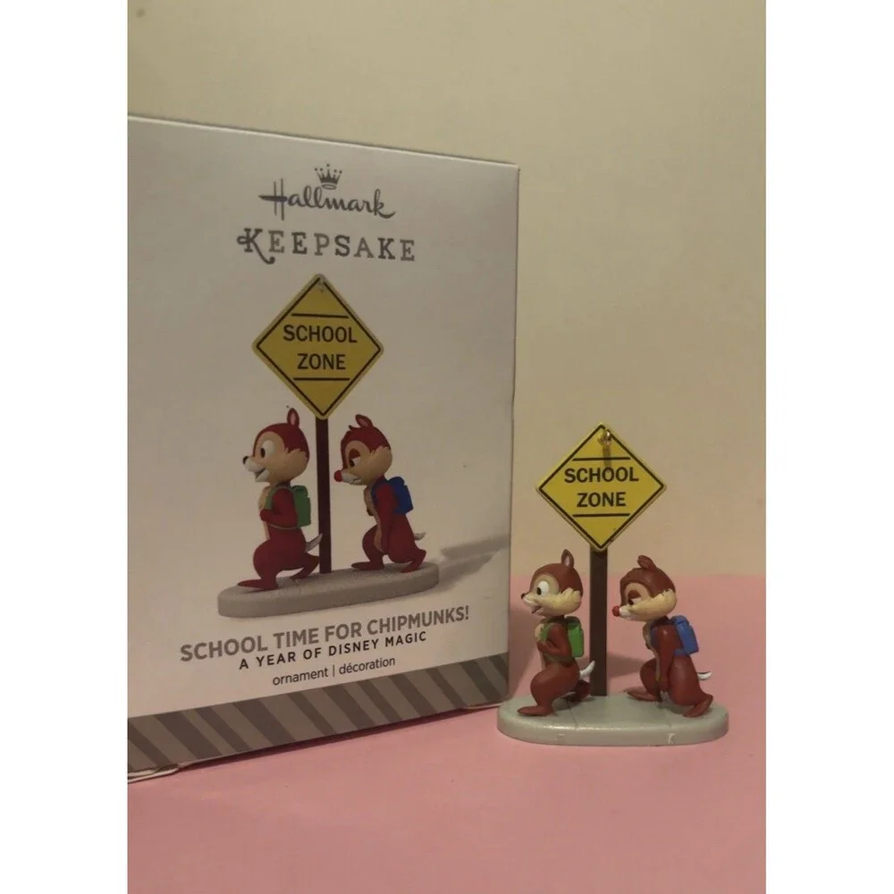 Hallmark Keepsake School Time for Chipmunks Disney Magic Christmas Ornament 2014